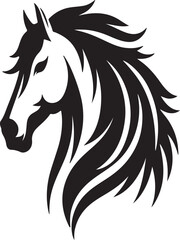 Horse picture in white background