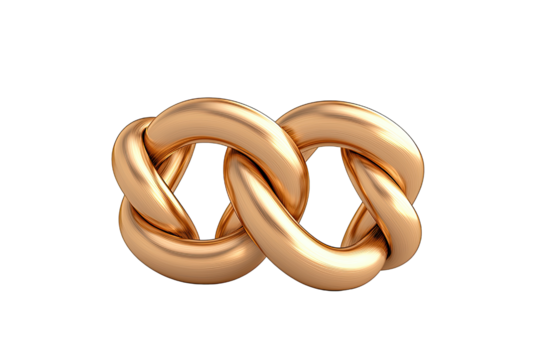 A golden infinity symbol representing endless possibilities.