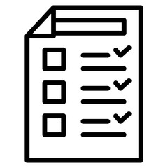 Checklist Icon Element For Design