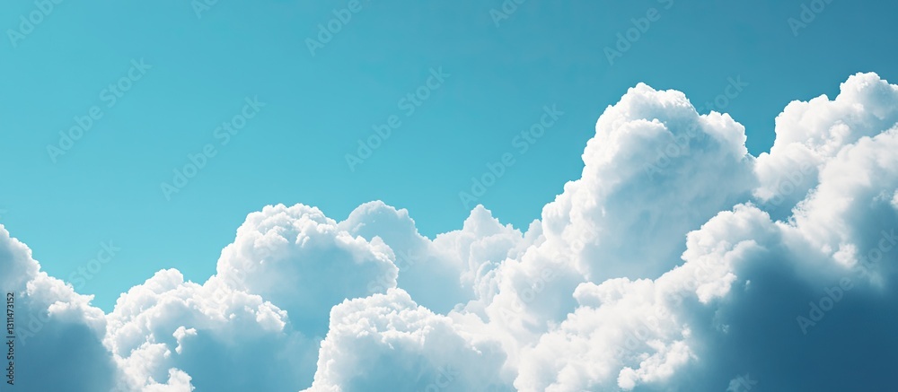 Aufkleber layered feathery white clouds in a bright blue sky creating a serene atmosphere for social media ban