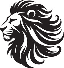 Lion picture in white background