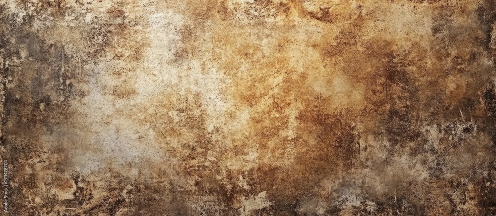 Fototapete textured brown and beige grunge background on rough cement wall with distressed patterns suitable fo