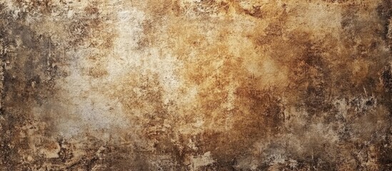 Textured brown and beige grunge background on rough cement wall with distressed patterns suitable for copy space or design projects