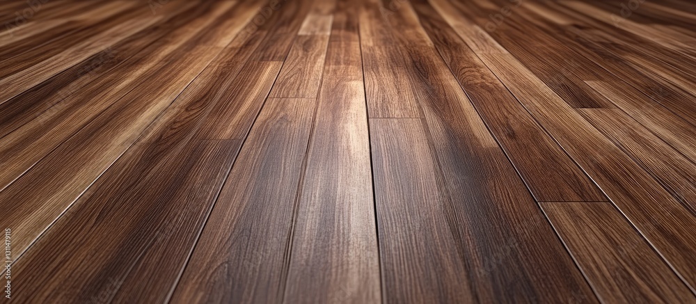 Poster brown wooden texture flooring background with warm tones of brown, smooth planks positioned diagonal