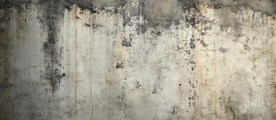 Obraz premium Abstract grunge background featuring a worn concrete texture in muted gray and beige tones with darkened edges creating a vignette effect