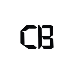 CB monogram logo design letter text name symbol monochrome logotype alphabet character simple logo