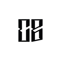 CB monogram logo design letter text name symbol monochrome logotype alphabet character simple logo