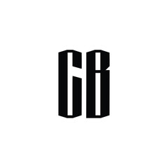 CB monogram logo design letter text name symbol monochrome logotype alphabet character simple logo