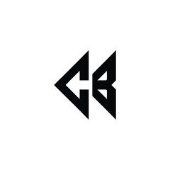 CB monogram logo design letter text name symbol monochrome logotype alphabet character simple logo