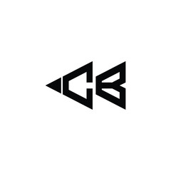 CB monogram logo design letter text name symbol monochrome logotype alphabet character simple logo
