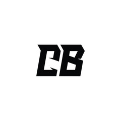 CB monogram logo design letter text name symbol monochrome logotype alphabet character simple logo