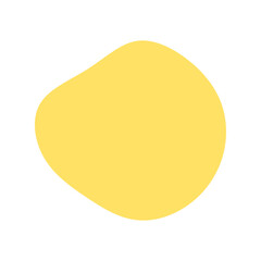 シンプルでおしゃれな黄色い抽象的な形 - 液体シェイプの背景や装飾の素材 - Blob