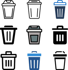 Diverse Styles, Outline, Solid, and Color Vector Set