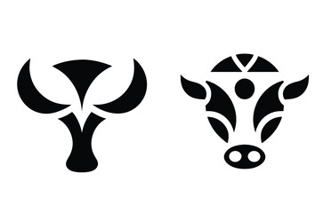 Cow had logo shilhouette