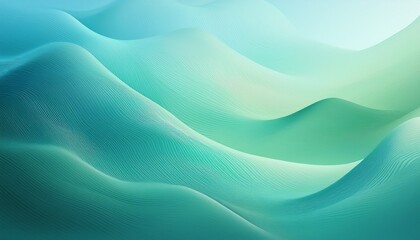 Obraz premium Abstract background. Smooth Seafoam Green Sky Blue Gradient BG. Calming serene atmosphere. Delicate blend muted seafoam green to pale sky blue. Peaceful & soft backdrop.