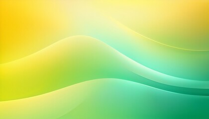 Fototapeta premium Abstract background. Smooth Yellow Mint Gradient BG. Fresh cheerful background. Bright pastel yellow to soft mint green gradient, soft light effect. Light & airy backdrop.