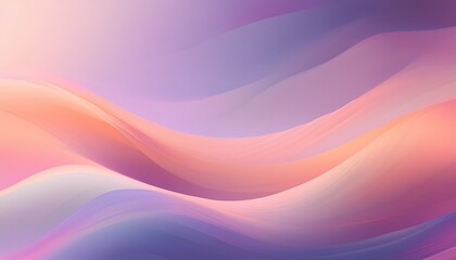 Fototapeta premium Abstract background. Smooth Peach Lavender Gradient BG. Gentle dreamy background. Subtle light diffusion soft peach to pastel lavender gradient. Soft & ethereal backdrop.