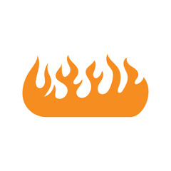 Fire or flame icon design isolated on white background.