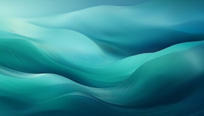 Abstract background. Smooth Teal Seafoam Ocean Gradient BG. Tranquil ocean atmosphere. Soft texture deep teal to seafoam green gradient. Serene & calming backdrop.

