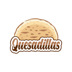 Quesadilla logo design vector illustration template