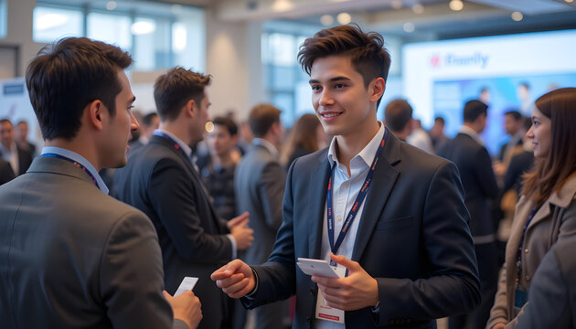 Networking Event Business Professionals Connecting