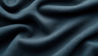 Fototapeta premium Dark Blue Glittering Fabric Texture Background