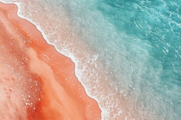 Fototapeta premium Elafonisi Beach: Tropical Summer Paradise with Turquoise Waters and Red Sand in Crete, Greece