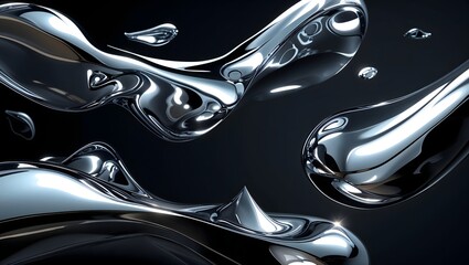 abstract metal liquid background