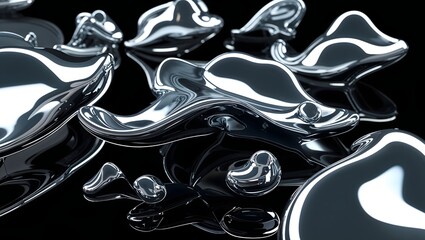 abstract metal liquid background