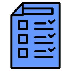 Fototapeta premium Checklist Icon Element For Design