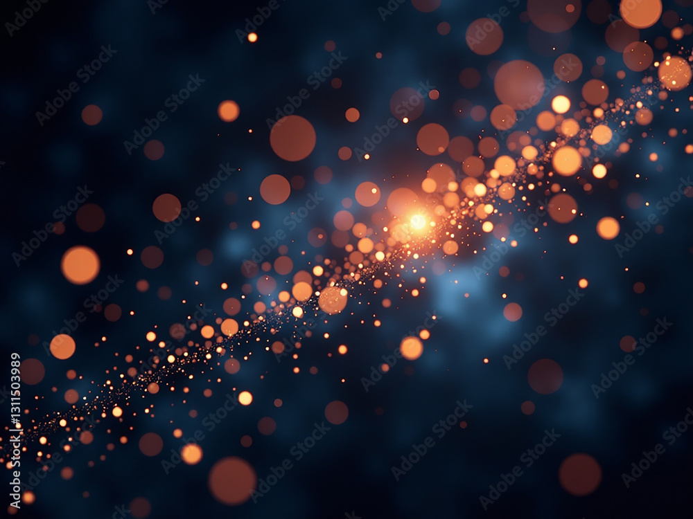 Wall mural bokeh, festive background for editing. glare of bright color dots. points are scattered throughout b