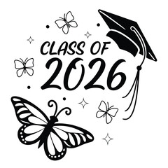 Class of 2026 with Symbolic Butterfly