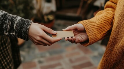 Exchanging Business Cards A Professional Gesture