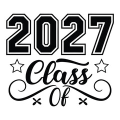 High-Quality Class of 2027 Typography