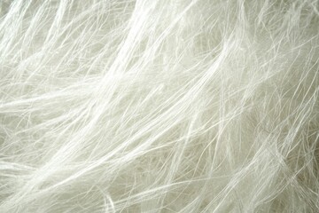 Obraz premium Fiberglass Texture. Textured Effect Material in White Background with Fiber Strands