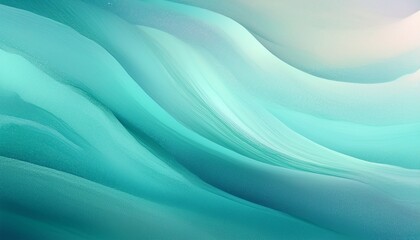 Fototapeta premium Abstract background. Soft Watercolor Cool Gradient BG. Refreshing serene background. Turquoise, mint & lavender cool tones. Gentle watercolor texture. Airy backdrop.
