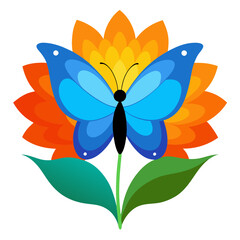 butterfly and flower
