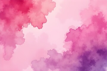 Obraz premium Abstract Watercolor Background in Pink and Purple Shades