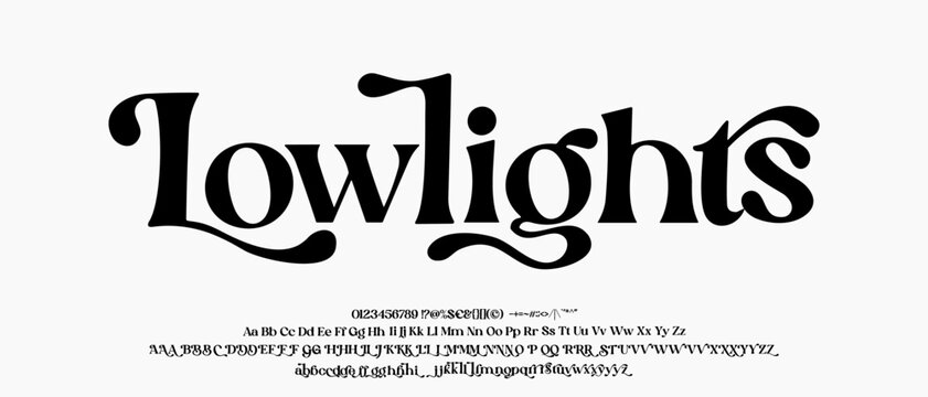 Elegant Font Uppercase Lowercase and Number. Classic Lettering Minimal Fashion Designs. Typography modern serif fonts regular decorative vintage concept. vector illustration