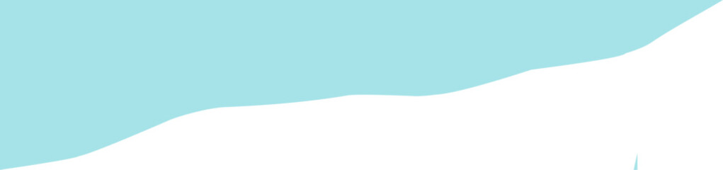 Teal wavy corner suitable for modern designs, presentations, and web graphics. corner illustration