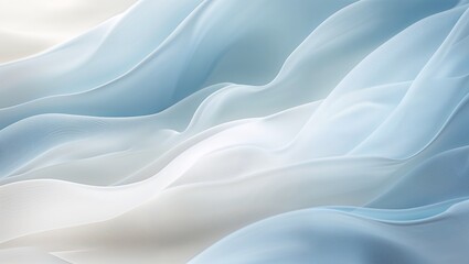 Obraz premium A gentle pastel blue and white gradient background with a smooth, matte texture. The soft transitions create a calming and minimalist effect, with diffused lighting adding to the subtle elegance.