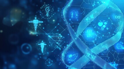 DNA medical technology concept