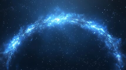 Obraz premium Ethereal Blue Cosmic Arch