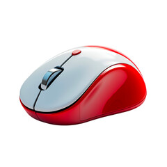 Red and White Wireless Computer Mouse Technology Gadget