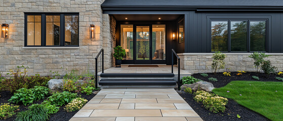 Secure outdoor ramp leading to the entrance of a welcoming home-1