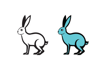 vector illustration of a rabbit