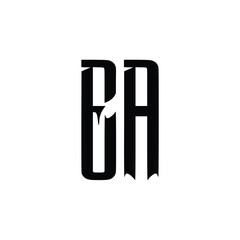 EA monogram logo design letter text name symbol monochrome logotype alphabet character simple logo