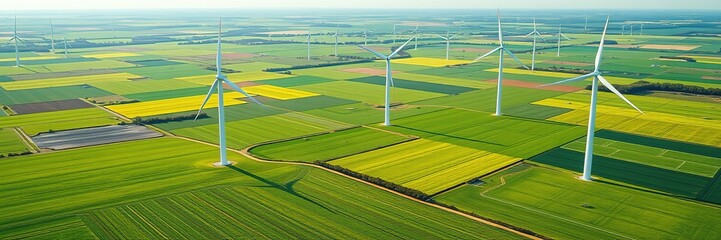 Harnessing the Wind: Eco-Conscious Illustration of Wind Energy