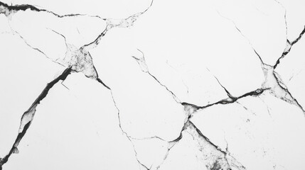 Obraz premium Abstract marble texture with black veins on white background