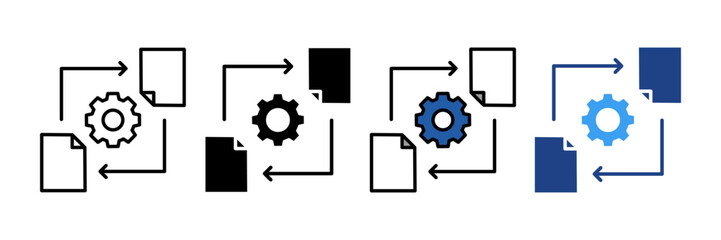 Business Intelligence  Icon Set Multiple Style Collection